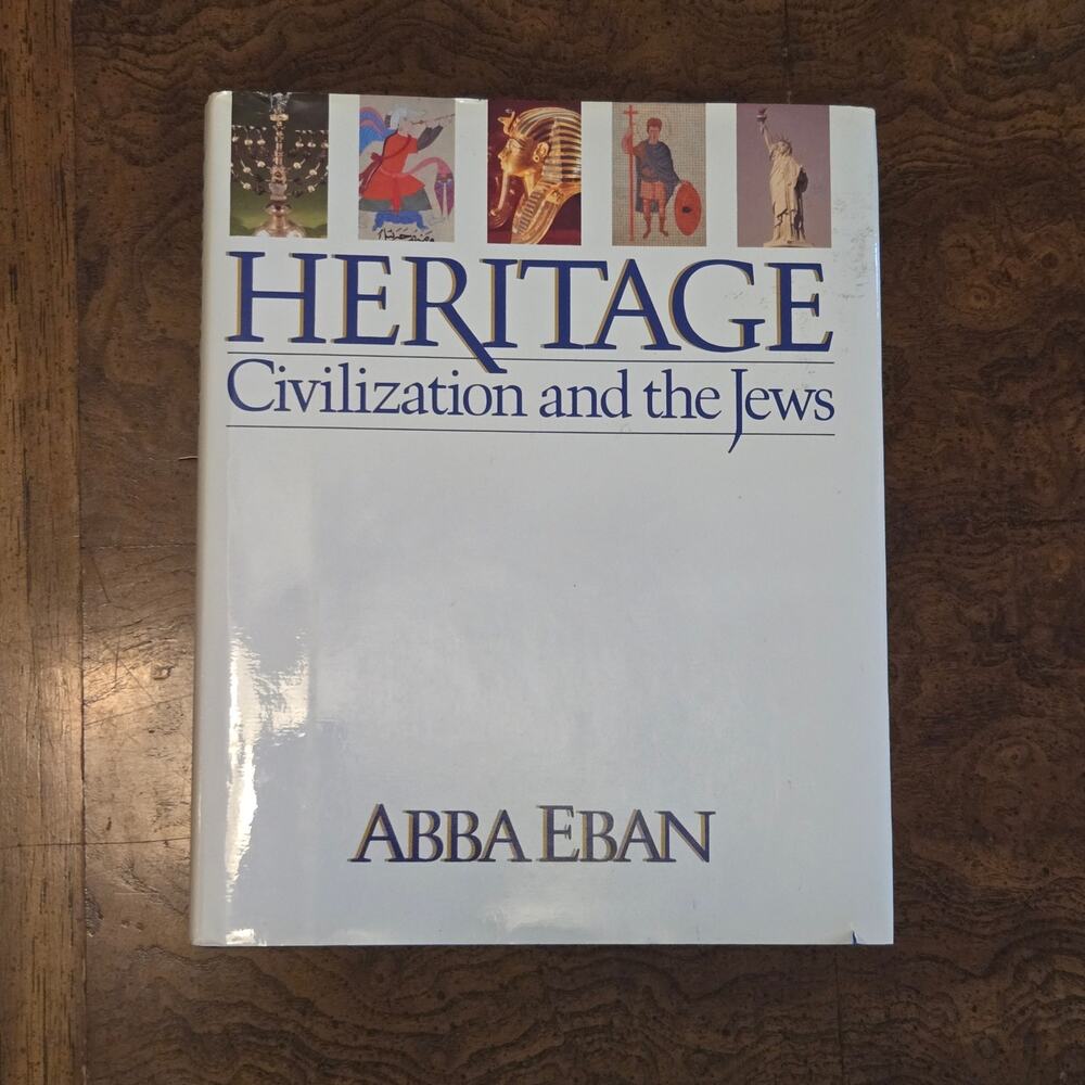 Heritage Civilization and the Jews Abba Eban 1984 Hardcover Illustrated Vintage